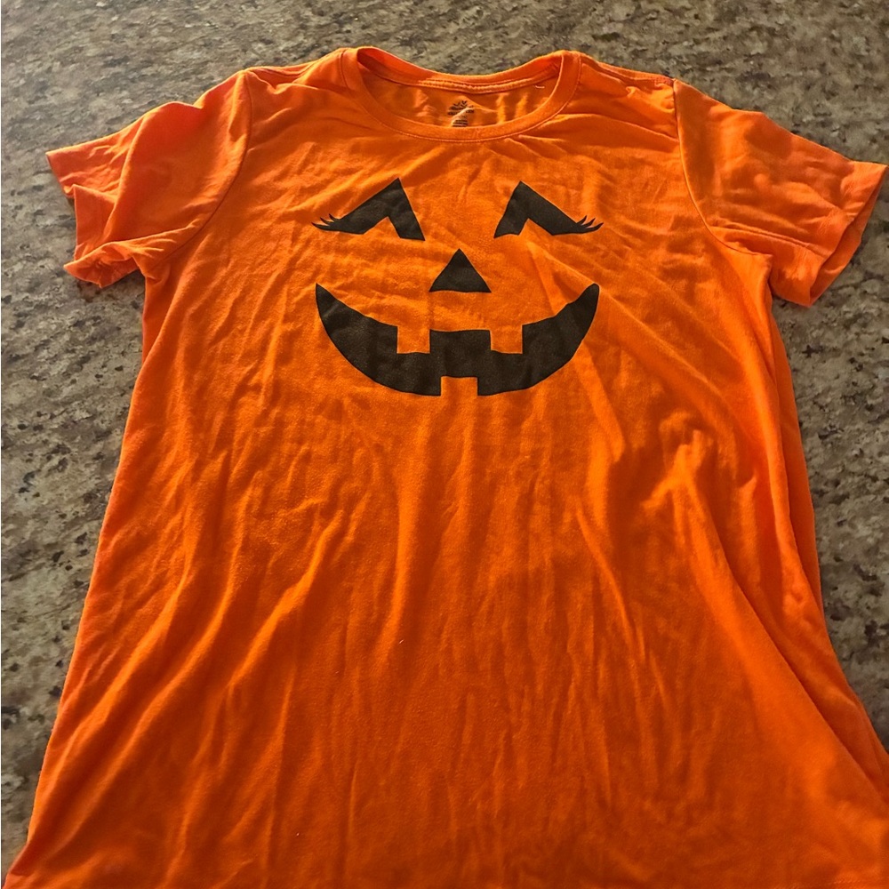 Celebrate! Orange Pumpkin Face Costume T-Shirt